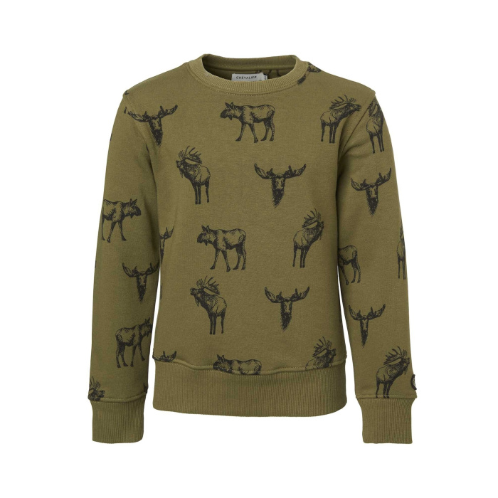 Bluza CHEVALIER Moose Sweatshirt Junior Forest Green Moose (1240003-A6011)